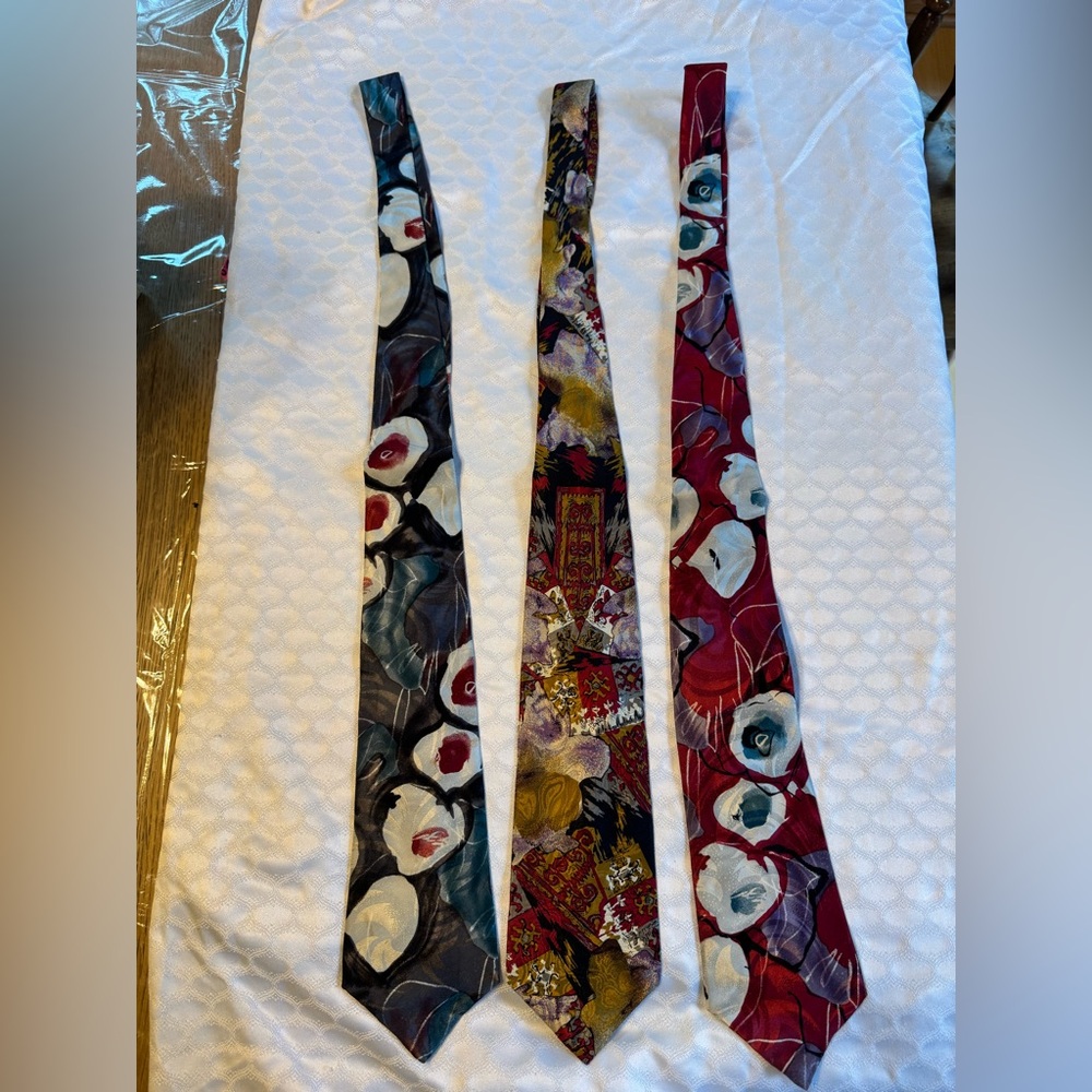 Vintage 90s 100% Silk Tie A Lot Of 3 Arnold Palmer, Italy. NEW